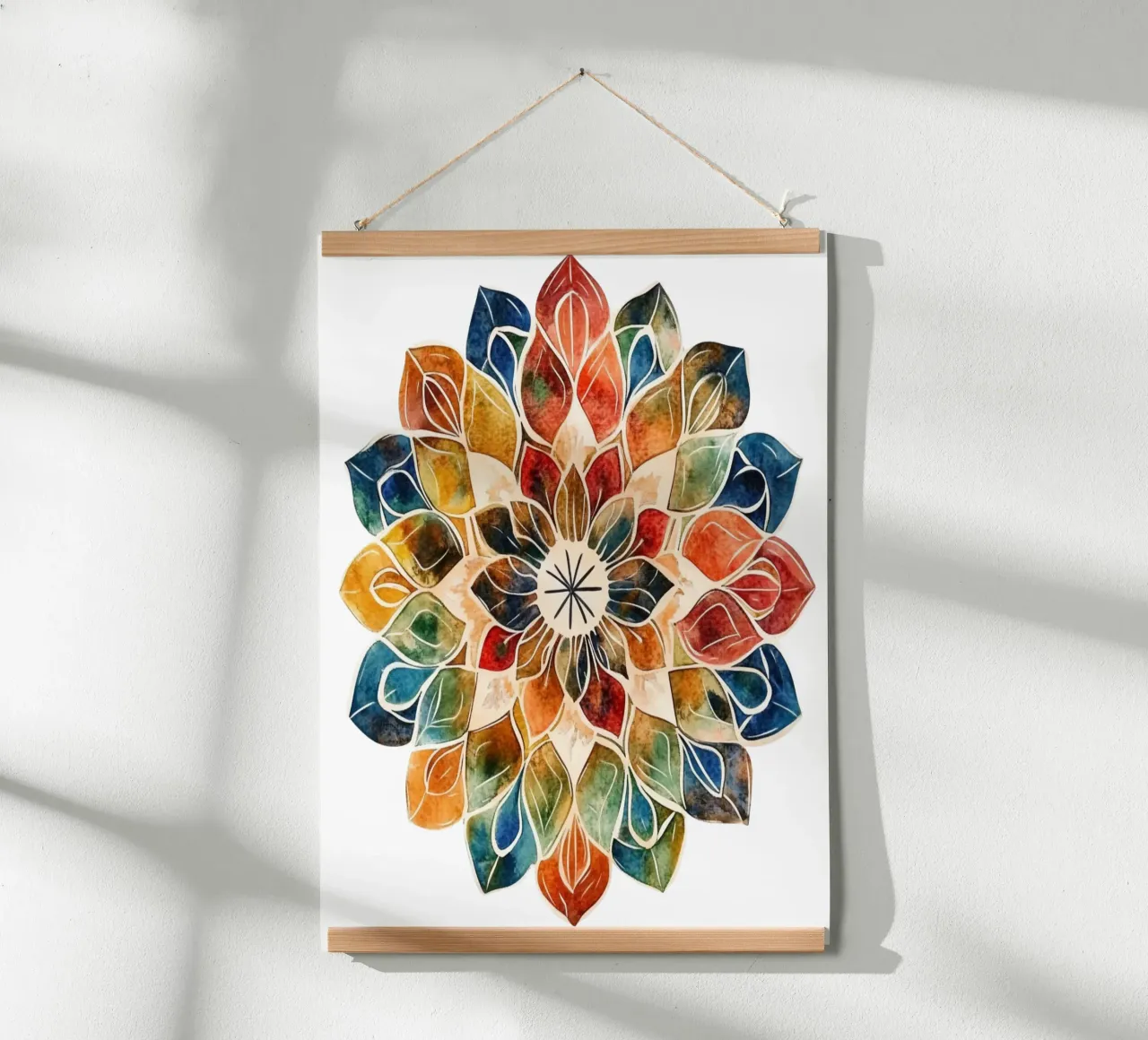 Mandala terrestre ad acquerello carta hahnemühle da Spiritual Touch