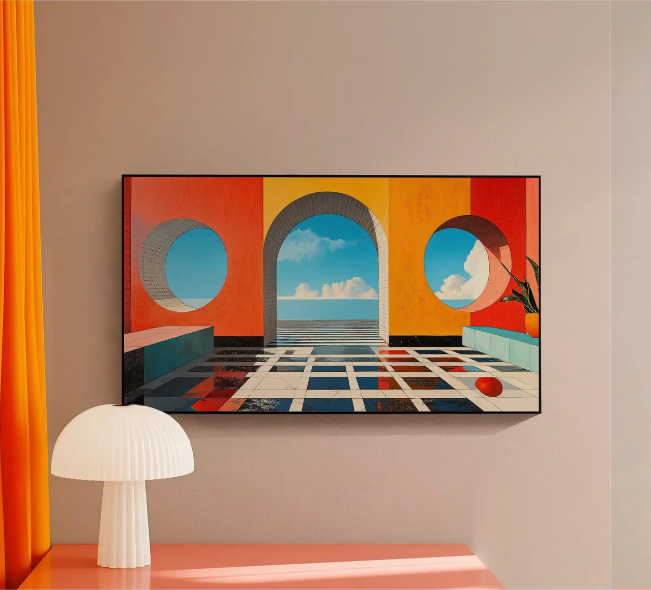 Surrealismo Architettura Design Geometria plexiglass da Nikis Art Studio