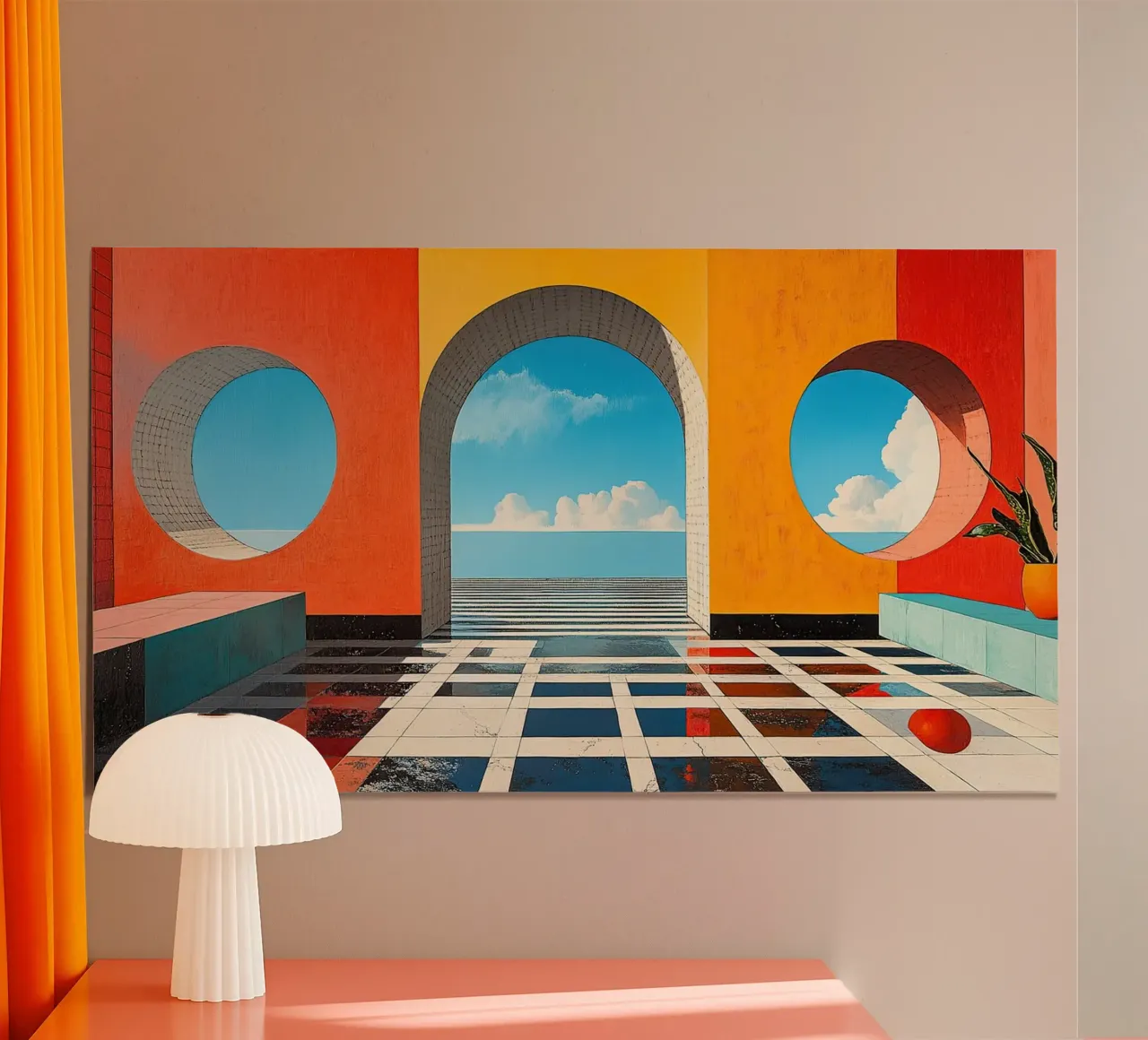 Surrealisme Architectuur Ontwerp Meetkunde hahnemühle van Nikis Art Studio