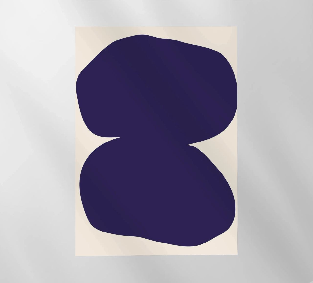 "Flow State" – Minimalist Abstract Shapes Print pellicola backlit da PrintCessStudio