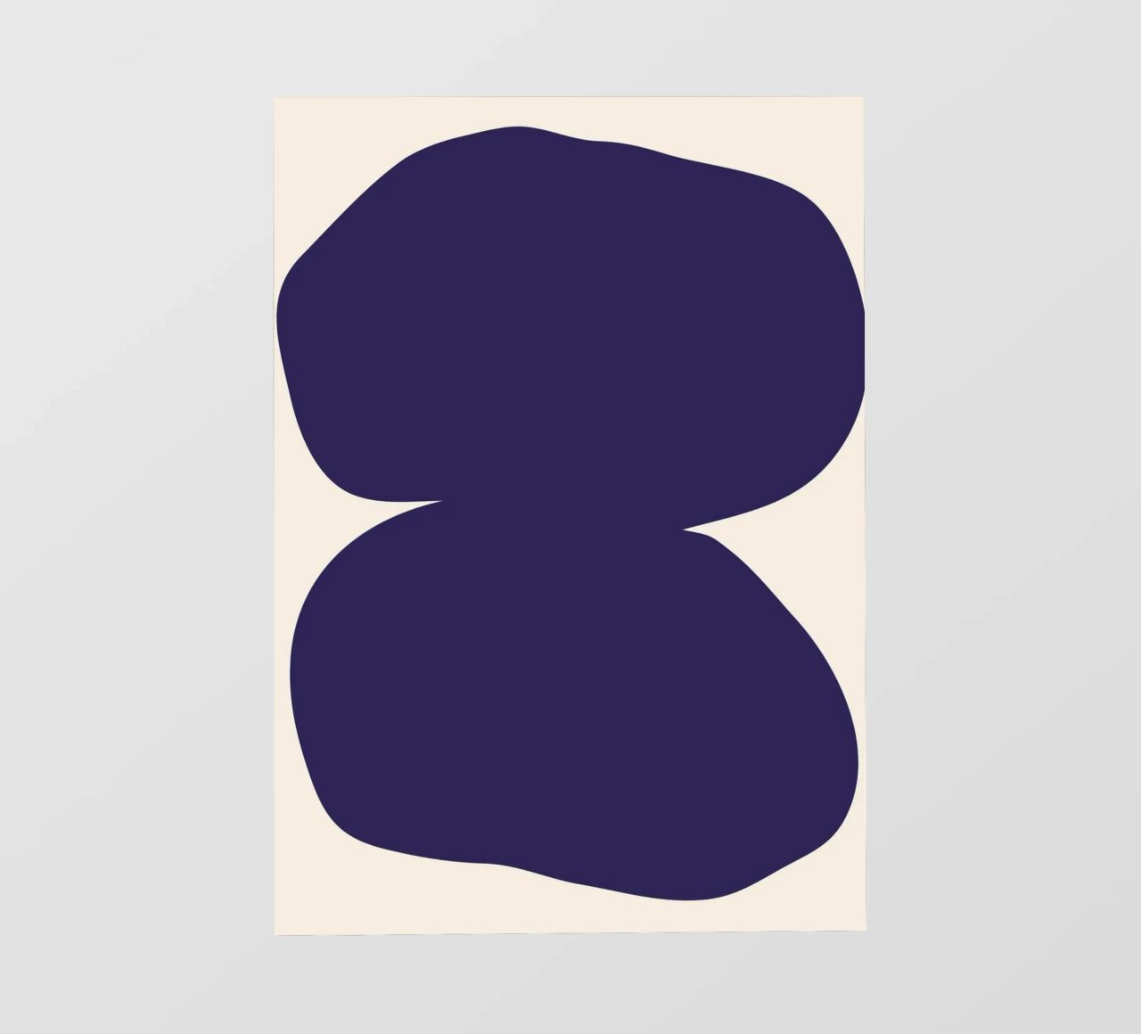 "Flow State" – Minimalist Abstract Shapes Print pellicola backlit da PrintCessStudio