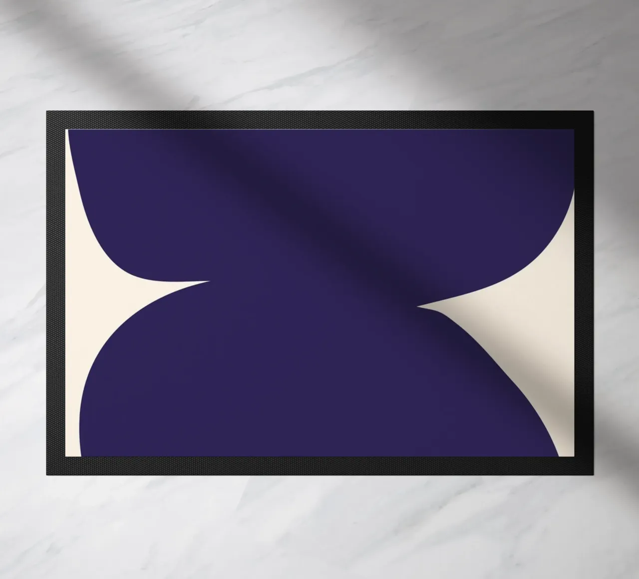 "Flow State" – Minimalist Abstract Shapes Print paillasson de PrintCessStudio