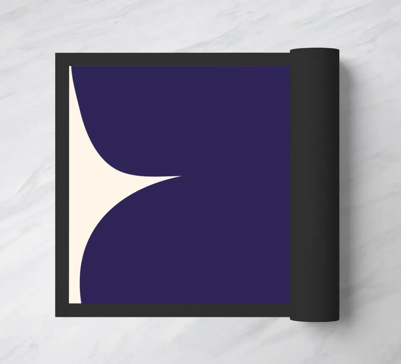 "Flow State" – Minimalist Abstract Shapes Print paillasson de PrintCessStudio