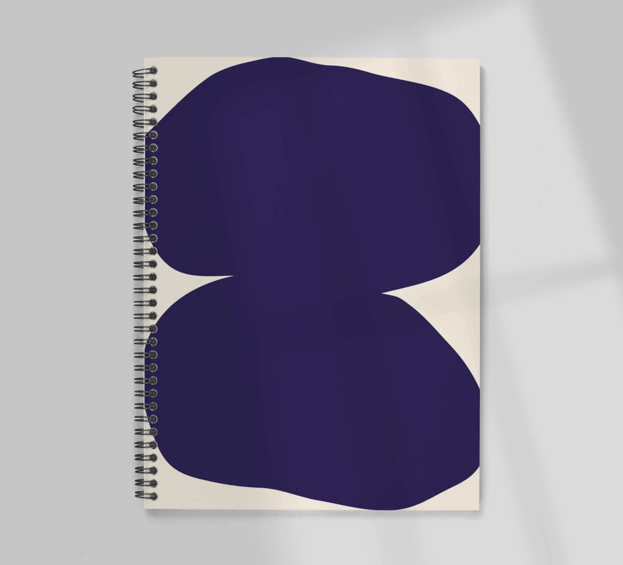 "Flow State" – Minimalist Abstract Shapes Print spiral notebook by PrintCessStudio
