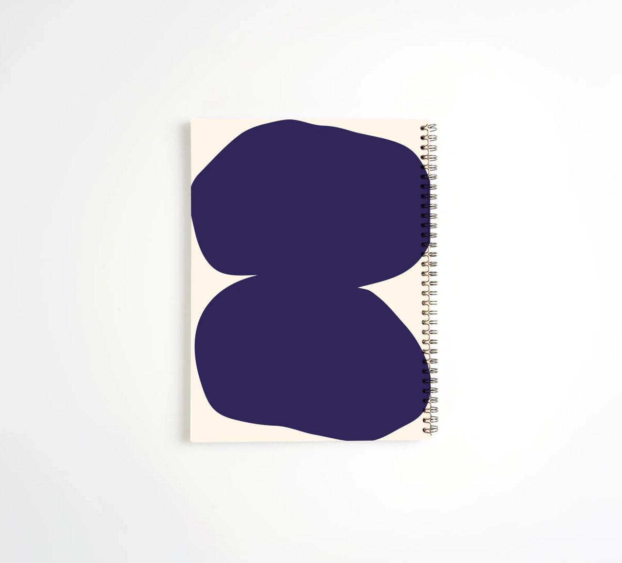"Flow State" – Minimalist Abstract Shapes Print spiral notebook by PrintCessStudio
