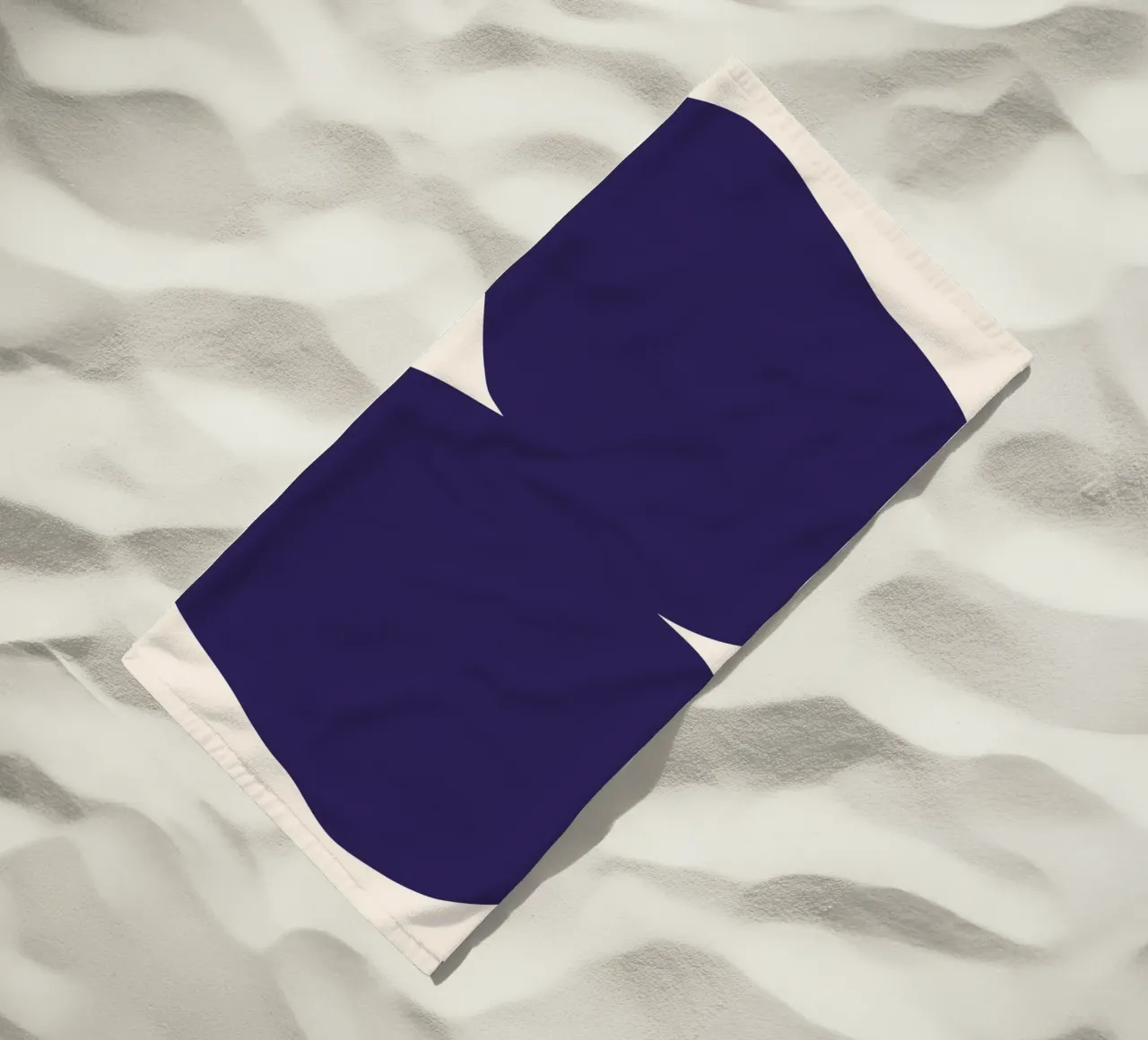 "Flow State" – Minimalist Abstract Shapes Print serviette de plage de PrintCessStudio