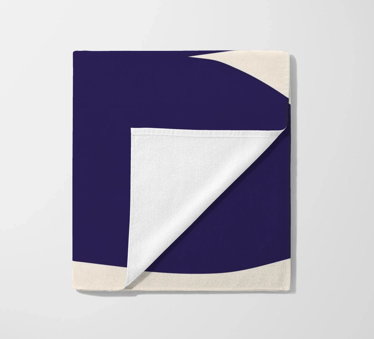 "Flow State" – Minimalist Abstract Shapes Print strandhanddoek van PrintCessStudio