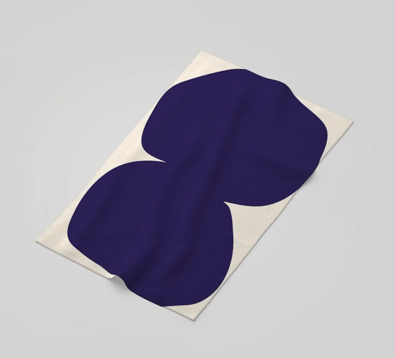 "Flow State" – Minimalist Abstract Shapes Print beach towel by PrintCessStudio