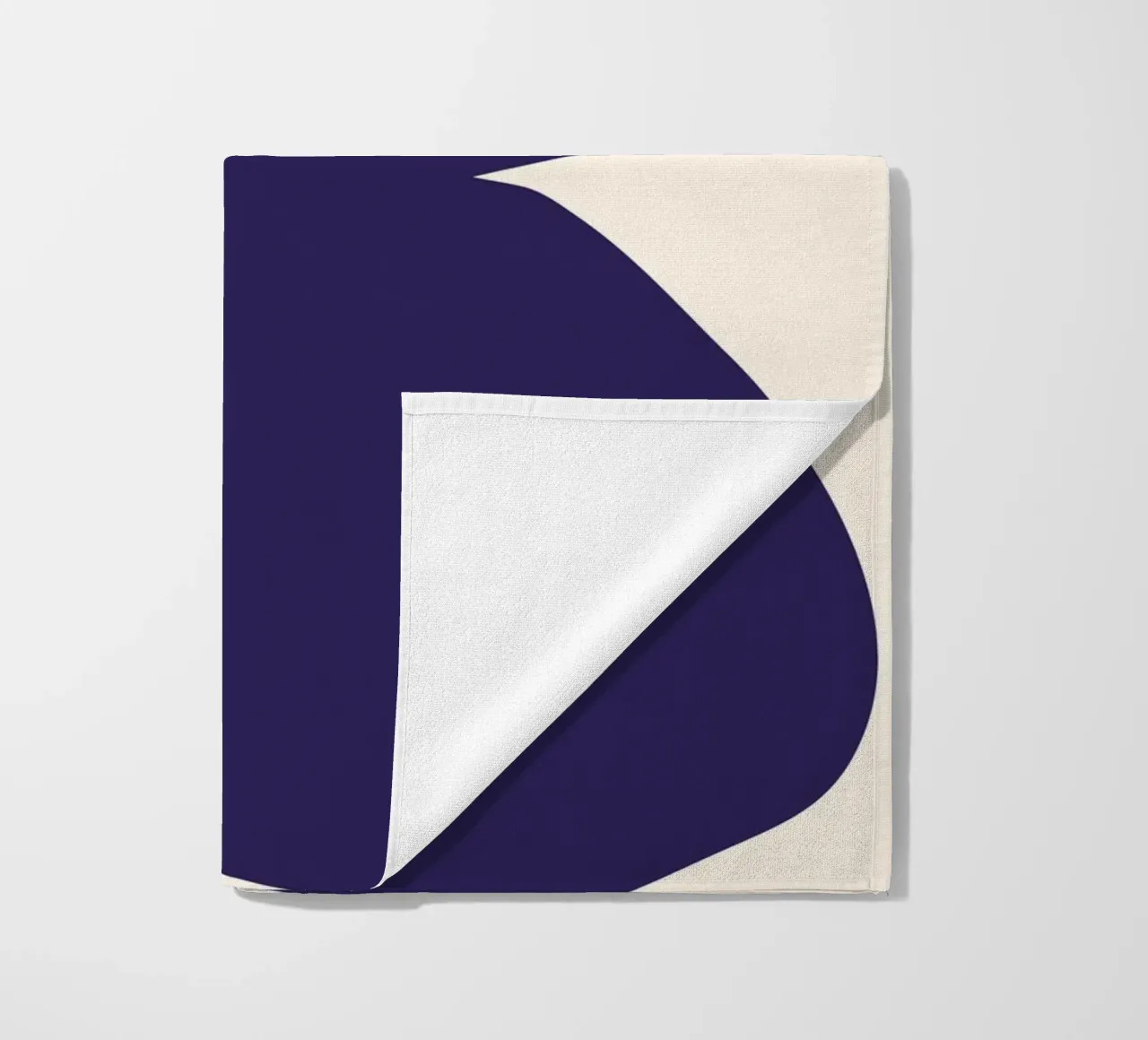 "Flow State" – Minimalist Abstract Shapes Print serviette de plage de PrintCessStudio