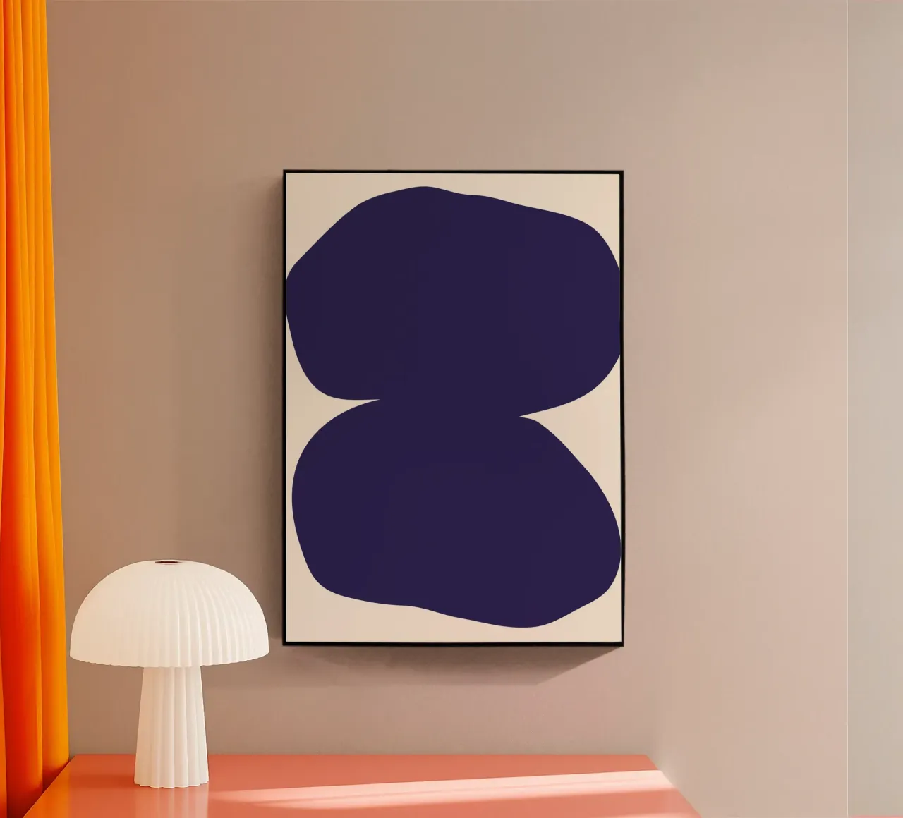 "Flow State" – Minimalist Abstract Shapes Print plexiglass da PrintCessStudio