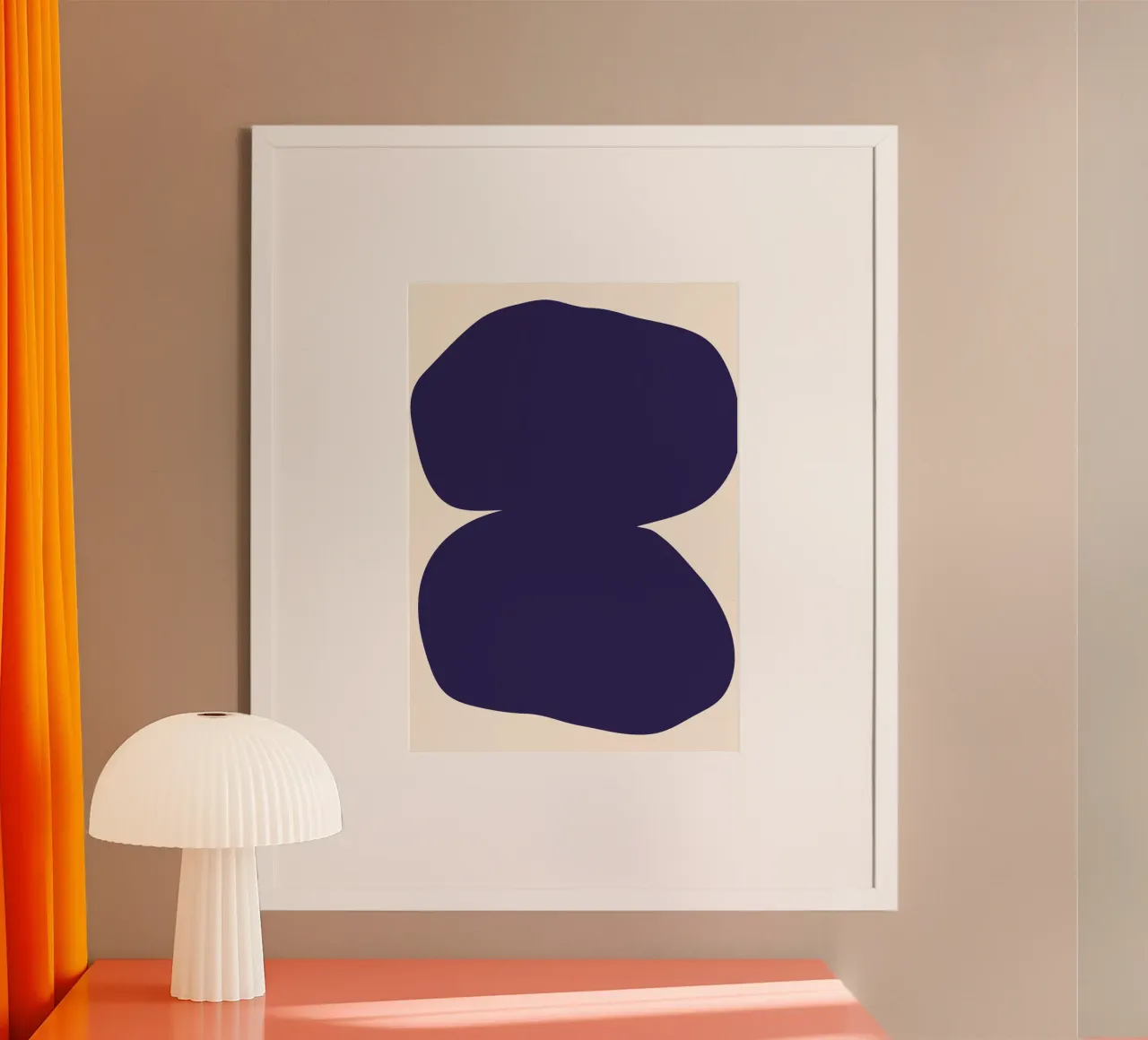 "Flow State" – Minimalist Abstract Shapes Print hahnemühle by PrintCessStudio