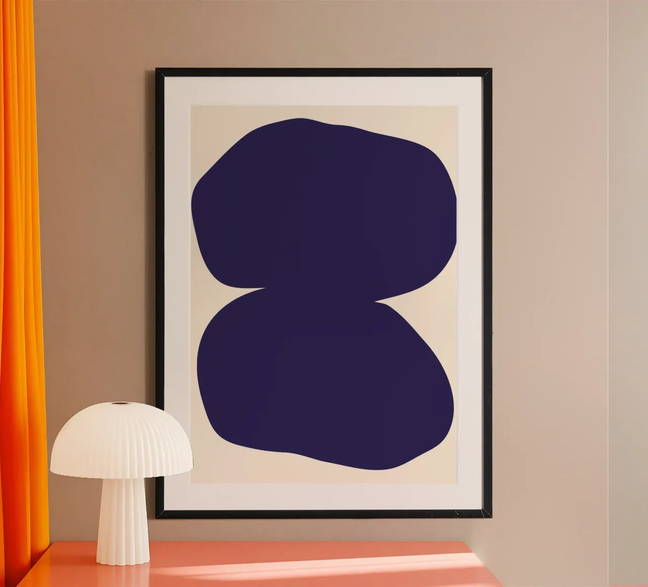 "Flow State" – Minimalist Abstract Shapes Print hahnemühle de PrintCessStudio