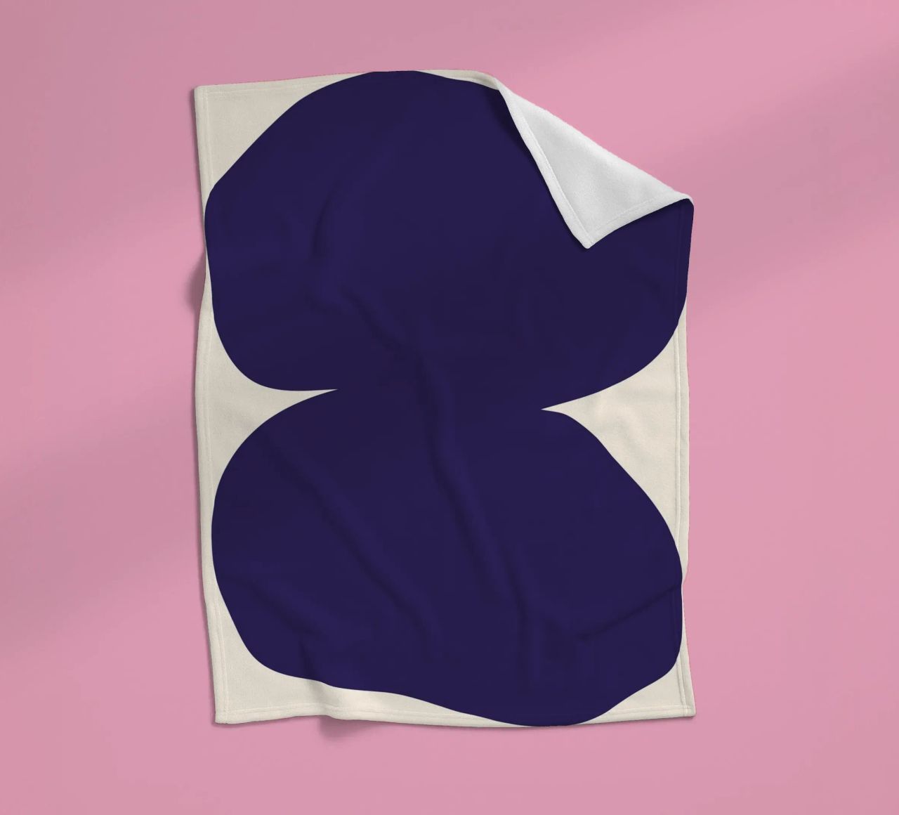 "Flow State" – Minimalist Abstract Shapes Print coperta in pile da PrintCessStudio