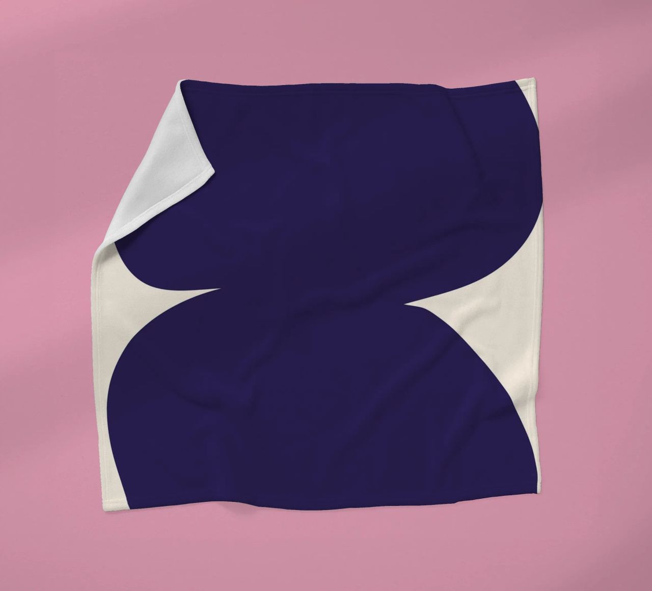 "Flow State" – Minimalist Abstract Shapes Print coperta in pile da PrintCessStudio