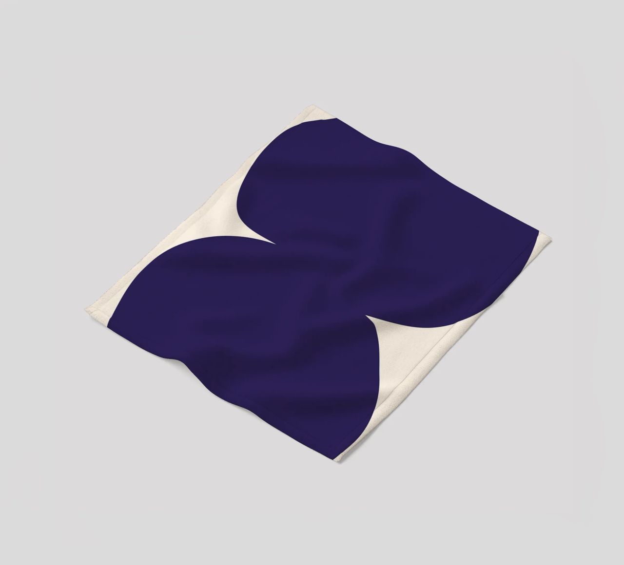 "Flow State" – Minimalist Abstract Shapes Print coperta in pile da PrintCessStudio