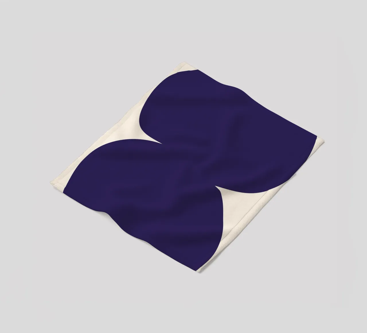 "Flow State" – Minimalist Abstract Shapes Print Fleecedecke von PrintCessStudio