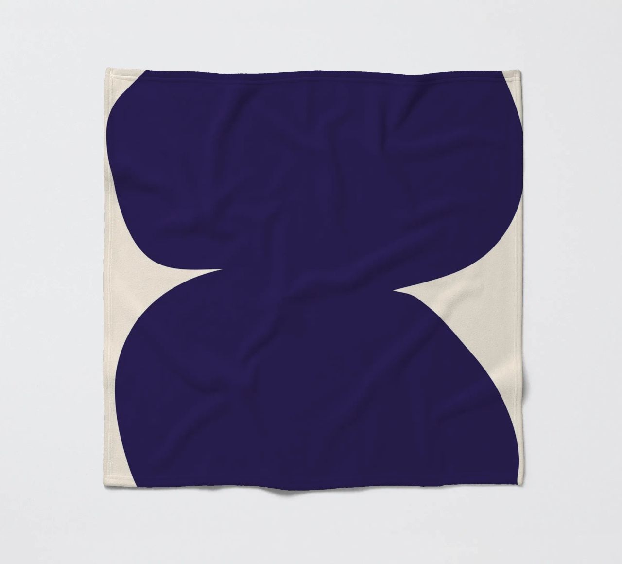"Flow State" – Minimalist Abstract Shapes Print coperta in pile da PrintCessStudio