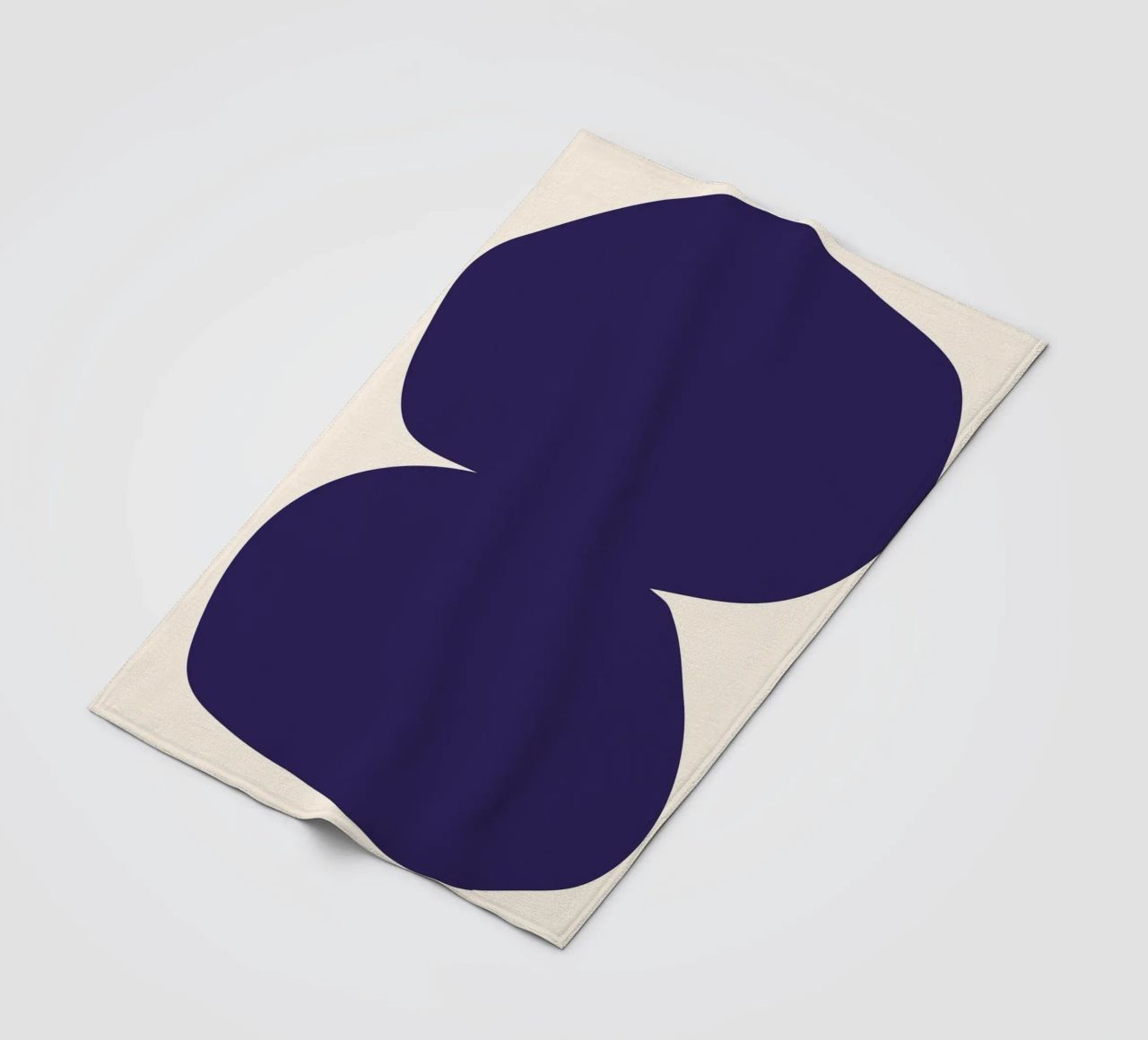 "Flow State" – Minimalist Abstract Shapes Print coperta in pile da PrintCessStudio