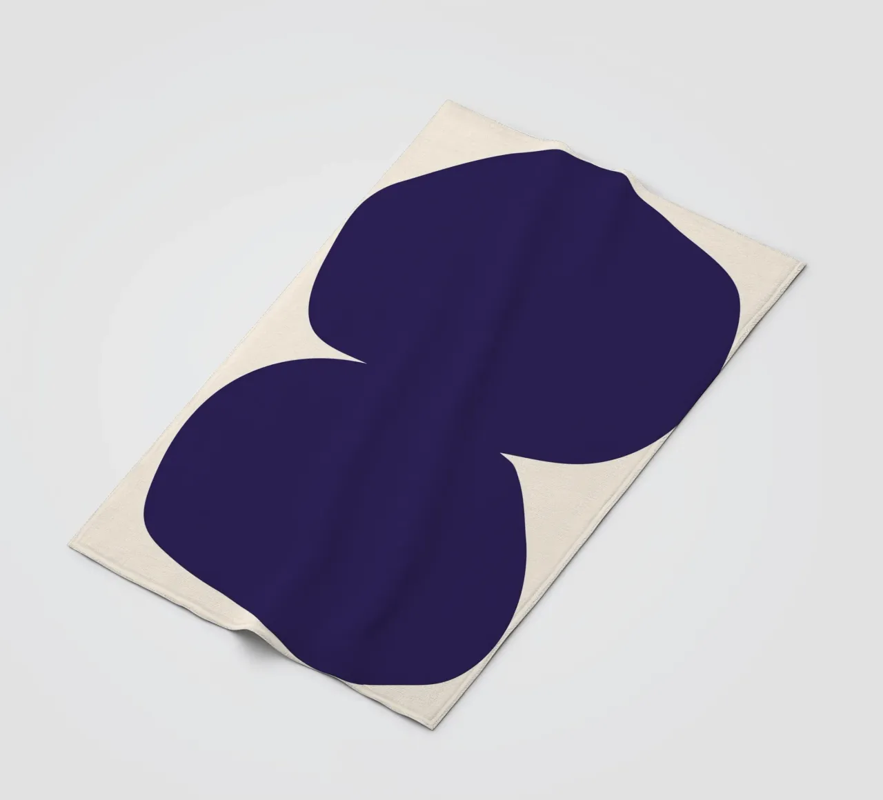 "Flow State" – Minimalist Abstract Shapes Print Fleecedecke von PrintCessStudio