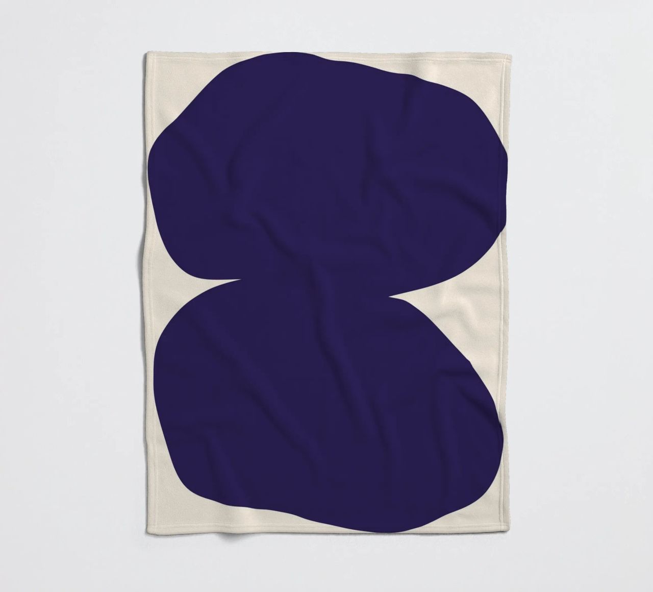 "Flow State" – Minimalist Abstract Shapes Print coperta in pile da PrintCessStudio