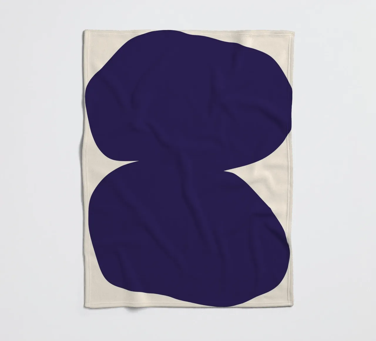 "Flow State" – Minimalist Abstract Shapes Print Fleecedecke von PrintCessStudio