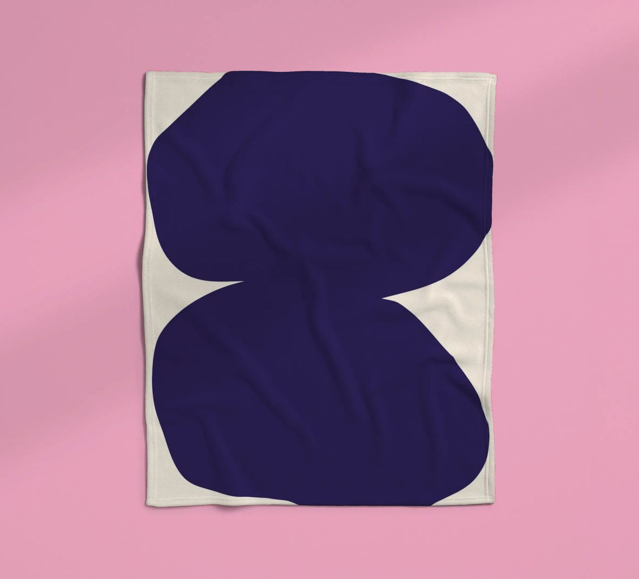 "Flow State" – Minimalist Abstract Shapes Print coperta in pile da PrintCessStudio