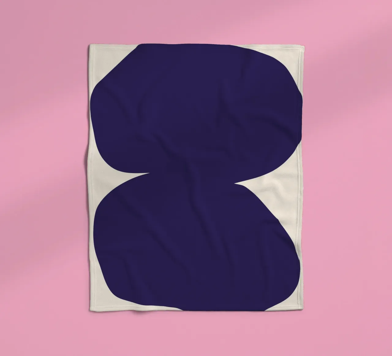 "Flow State" – Minimalist Abstract Shapes Print plaid polaire de PrintCessStudio