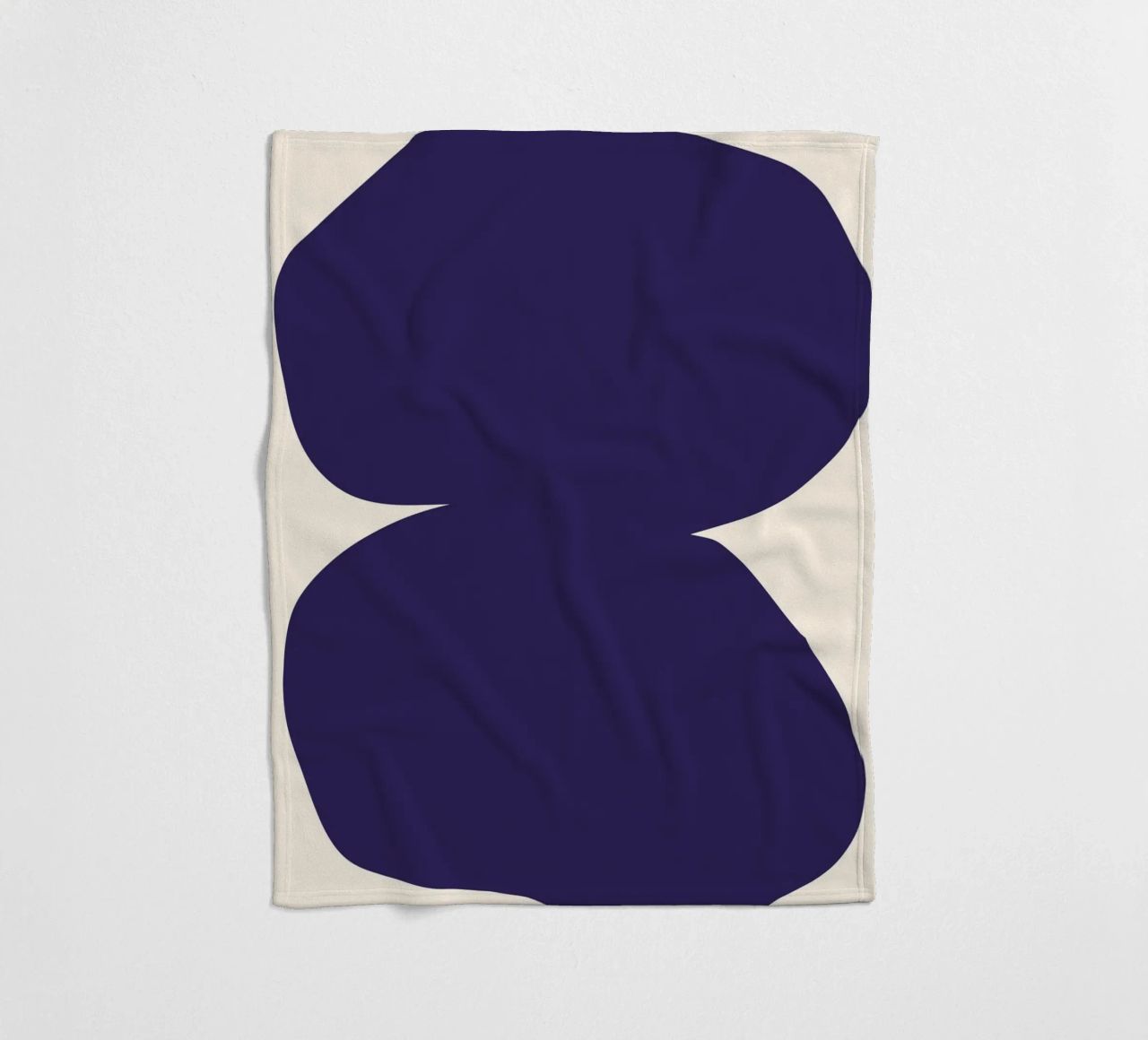 "Flow State" – Minimalist Abstract Shapes Print coperta in pile da PrintCessStudio