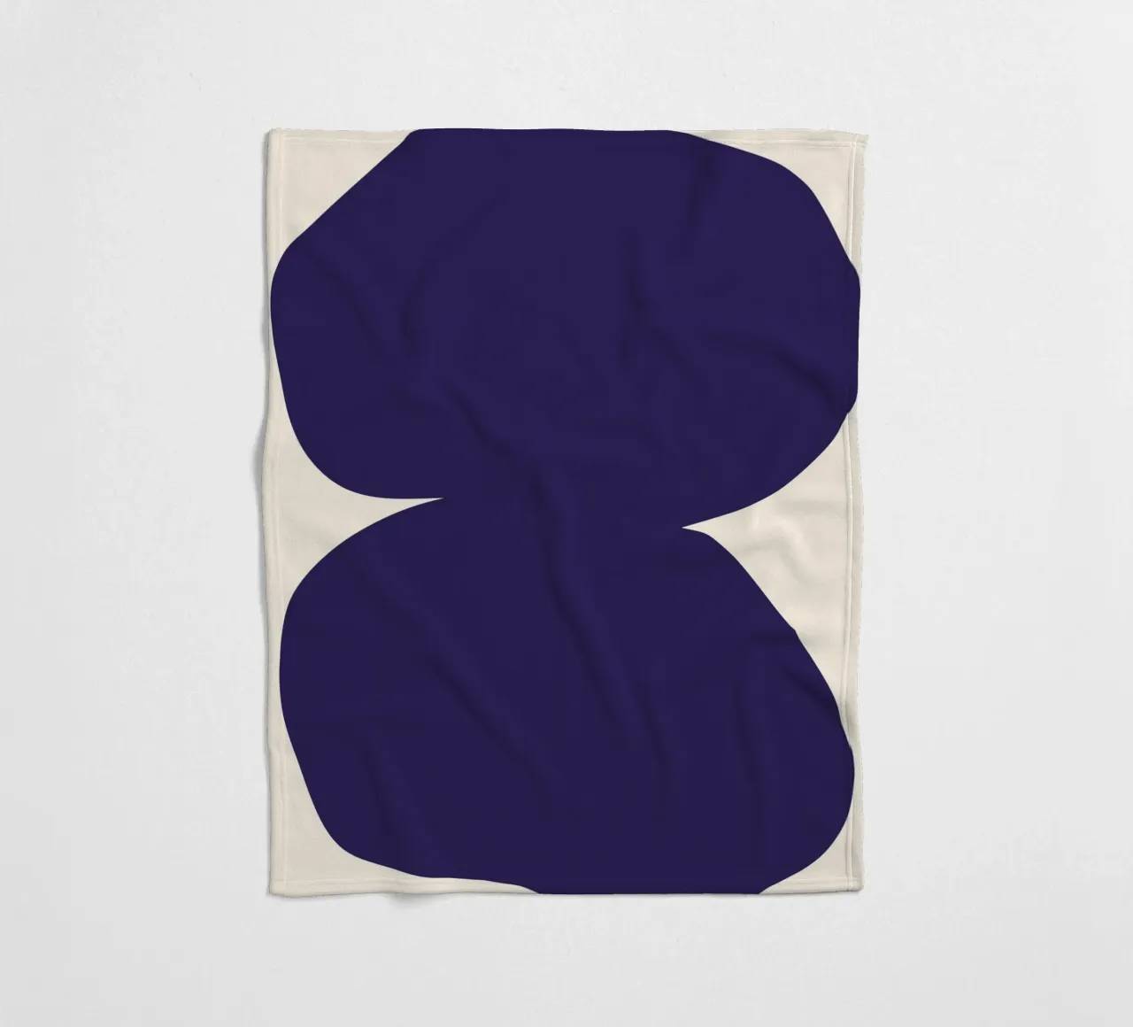 "Flow State" – Minimalist Abstract Shapes Print plaid polaire de PrintCessStudio