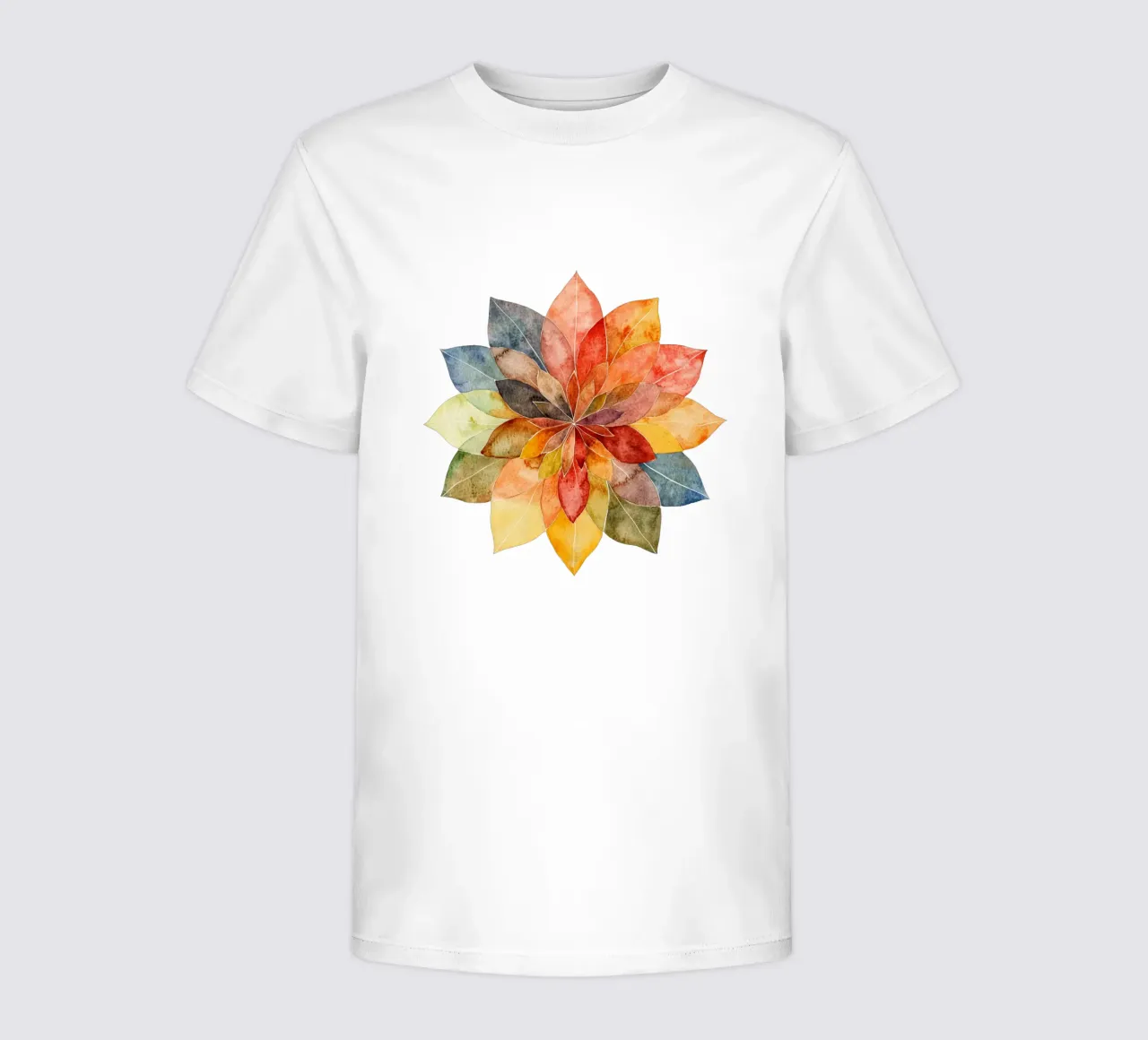 Aquarel Aardse Mandala kinder t-shirt van Spiritual Touch