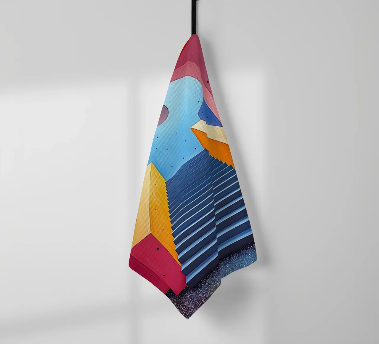 Surréalisme Architecture Design Géométrie torchon de Nikis Art Studio