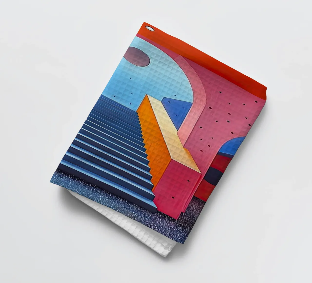 Surrealismus Architektur Design Geometrie Geschirrtuch von Nikis Art Studio