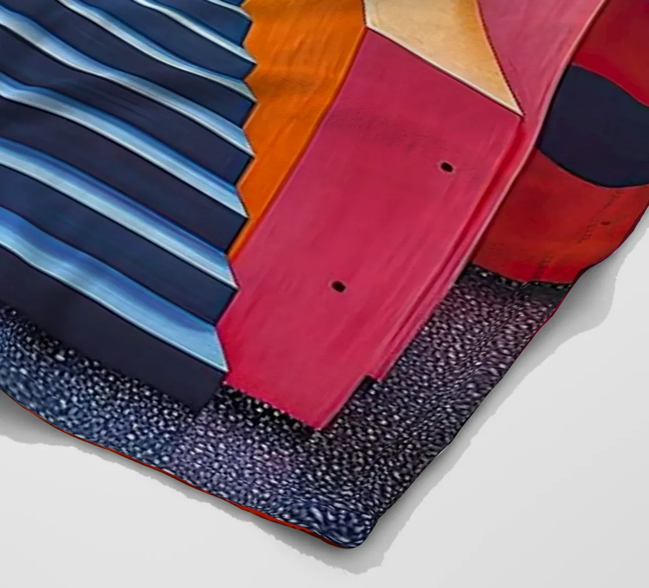 Surrealism Architecture Design Geometry fleece blanket by Nikis Art Studio