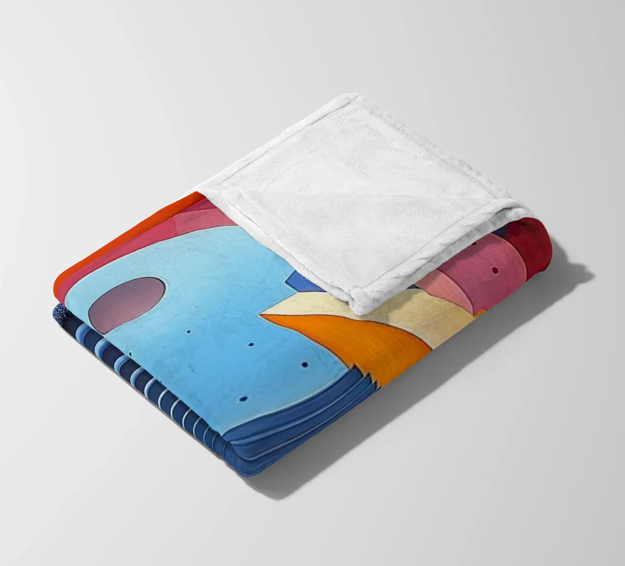 Surrealism Architecture Design Geometry fleece blanket by Nikis Art Studio