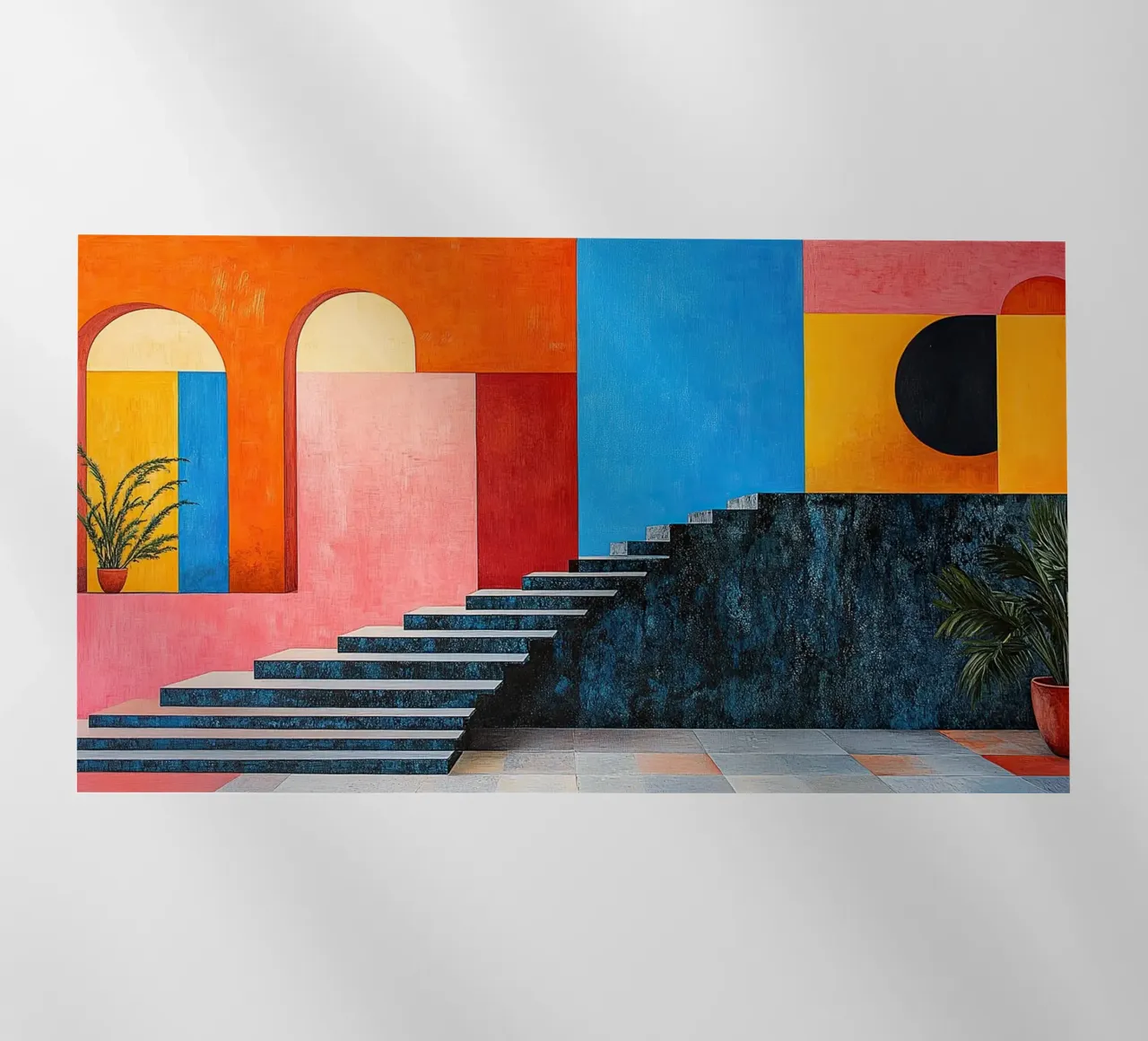 Surrealismo Architettura Design Geometria pellicola backlit da Nikis Art Studio