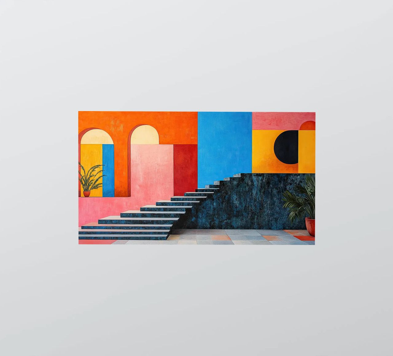 Surrealism Architecture Design Geometry sticker by Nikis Art Studio