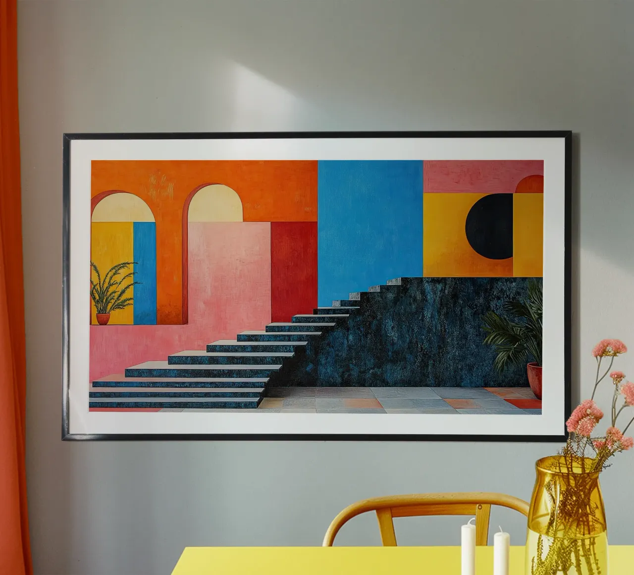 Surréalisme Architecture Design Géométrie poster de Nikis Art Studio