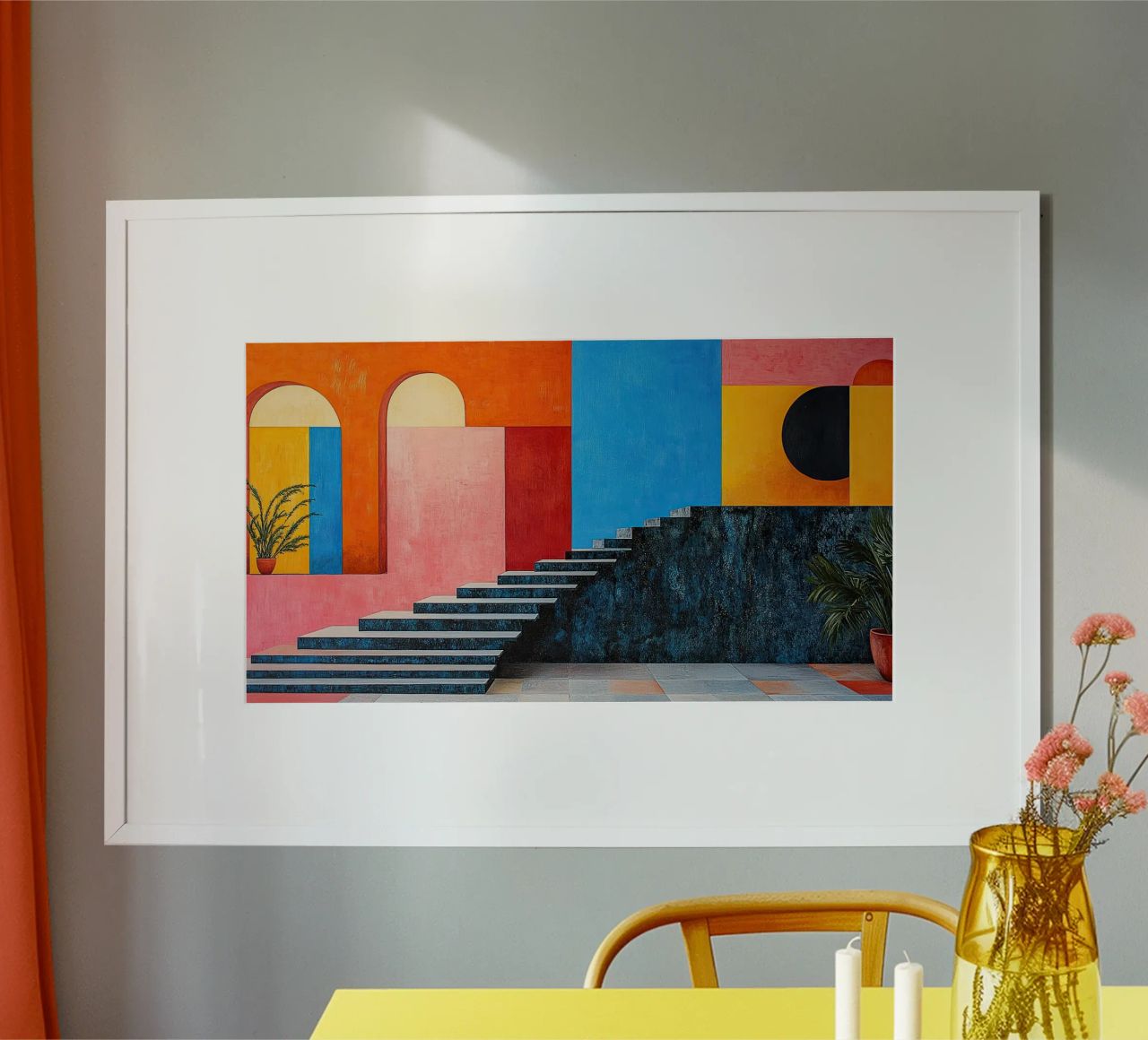 Surrealism Architecture Design Geometry poster by Nikis Art Studio