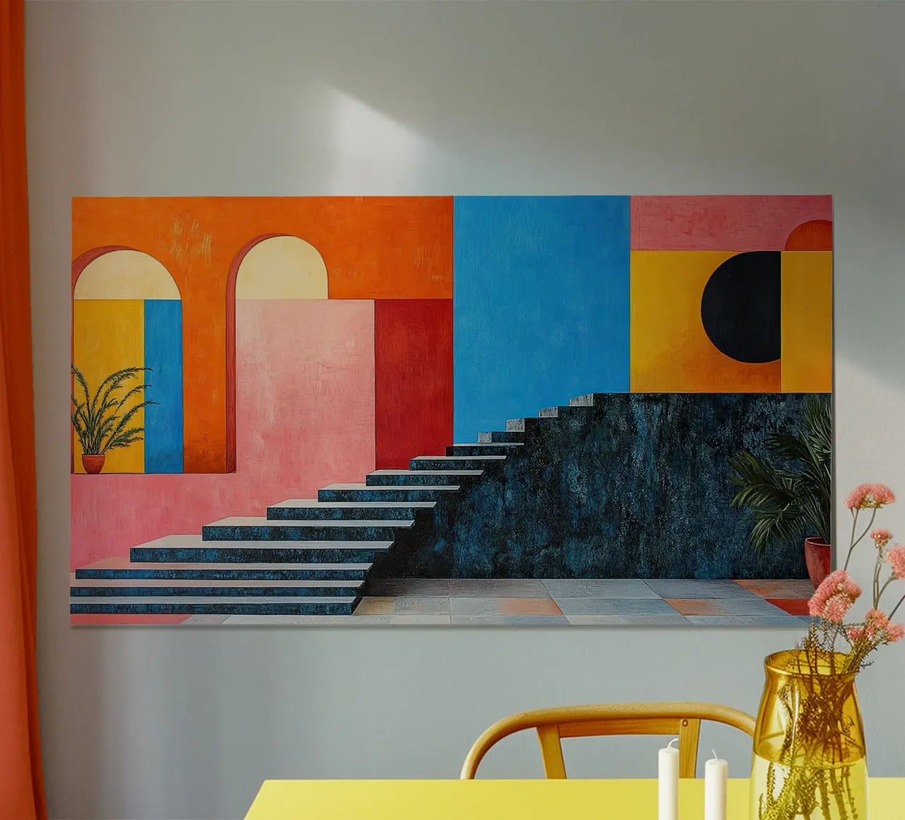 Surréalisme Architecture Design Géométrie poster de Nikis Art Studio