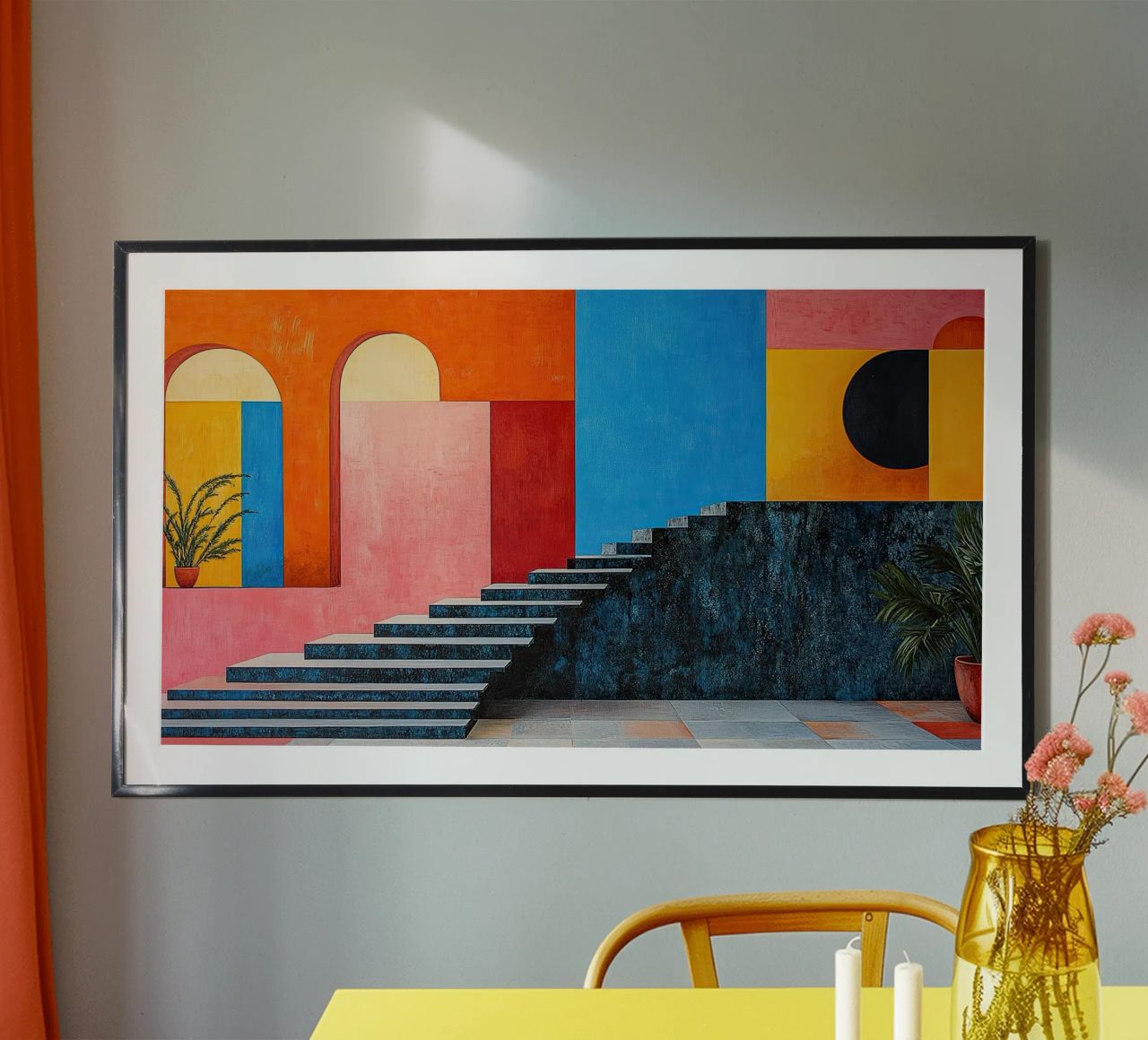 Surrealism Architecture Design Geometry poster by Nikis Art Studio