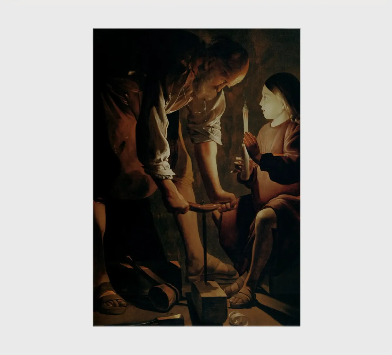 Georges de La Tour - Joseph the Carpenter notebook by Timeless Artworks