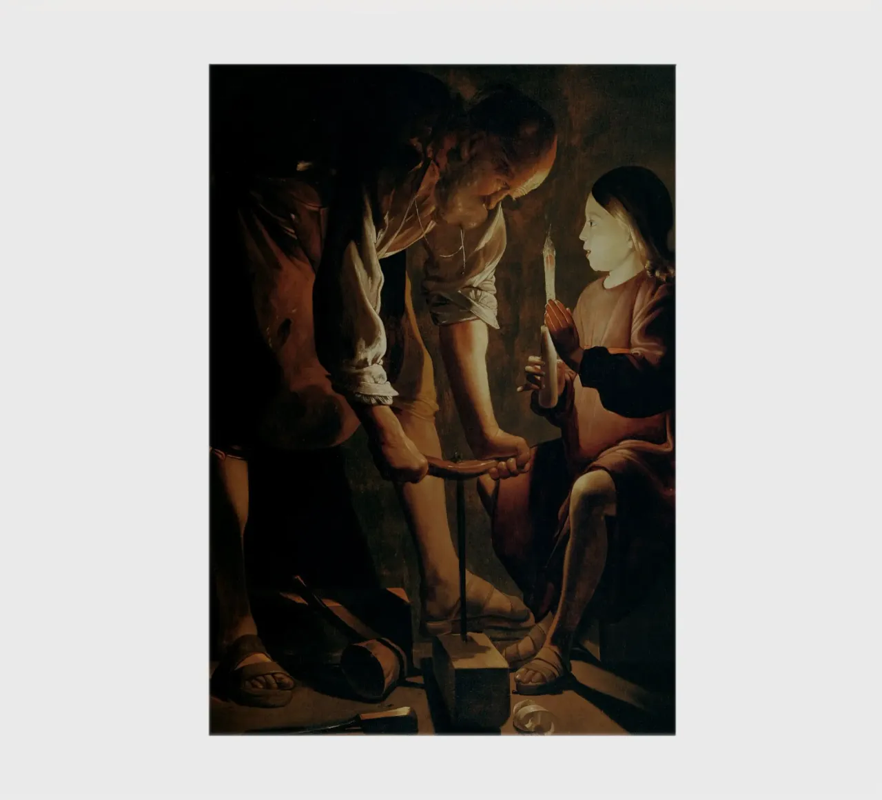 Georges de La Tour - Joseph the Carpenter notebook by Timeless Artworks