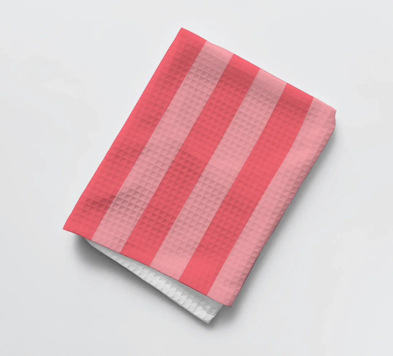 "Modern Stripes" – Bold Red & Pink Geometric Print canovaccio da cucina da PrintCessStudio