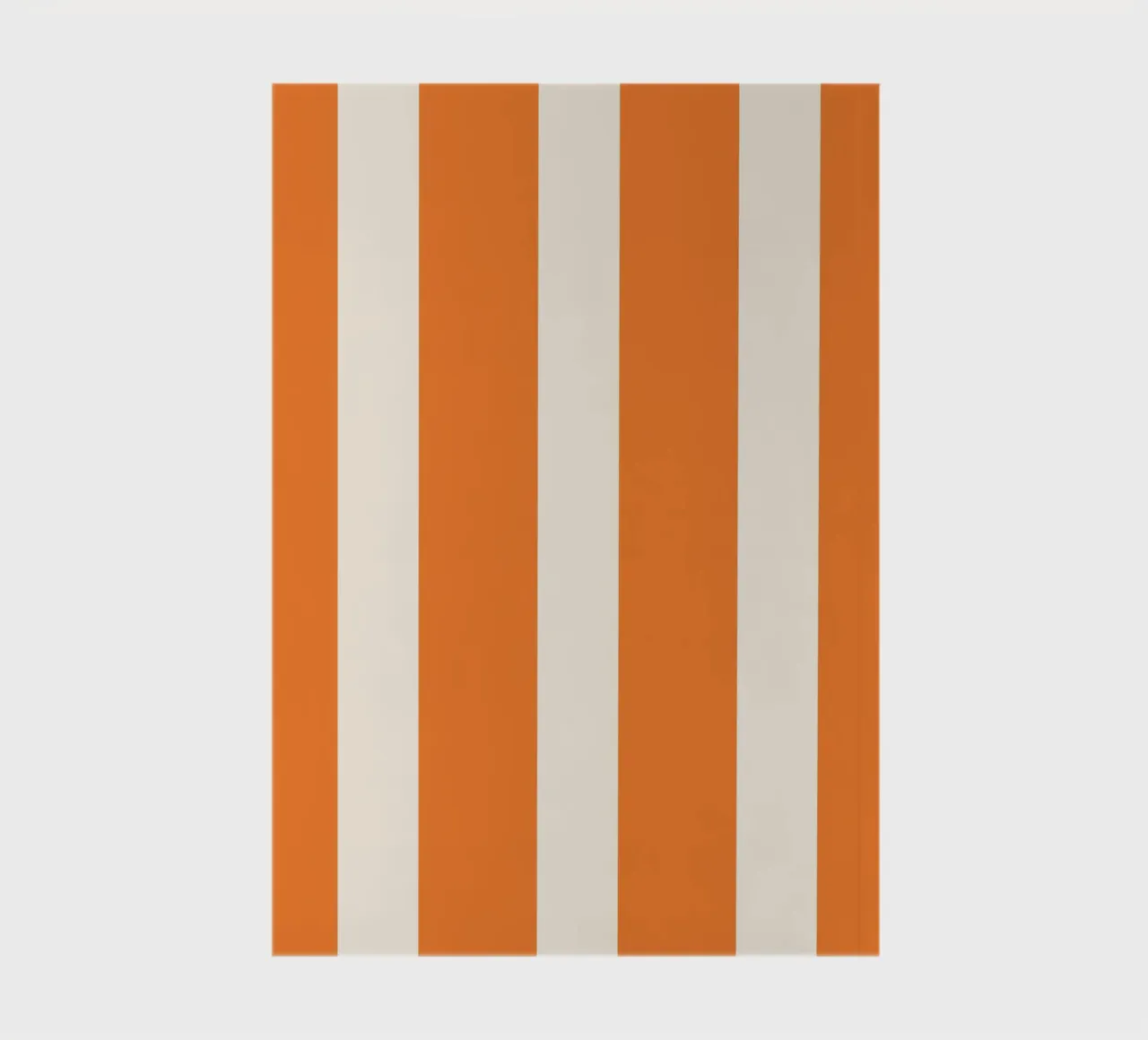 "Warm Stripes" – Orange & Beige Minimalist Print notebook by PrintCessStudio