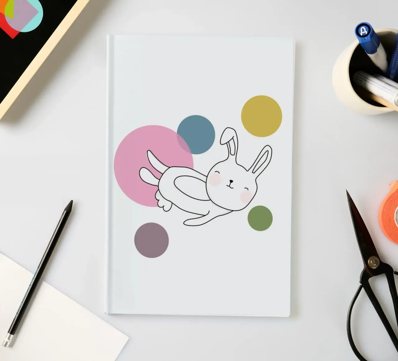 Space Rabbits Neo notebook by Christina Heitmann