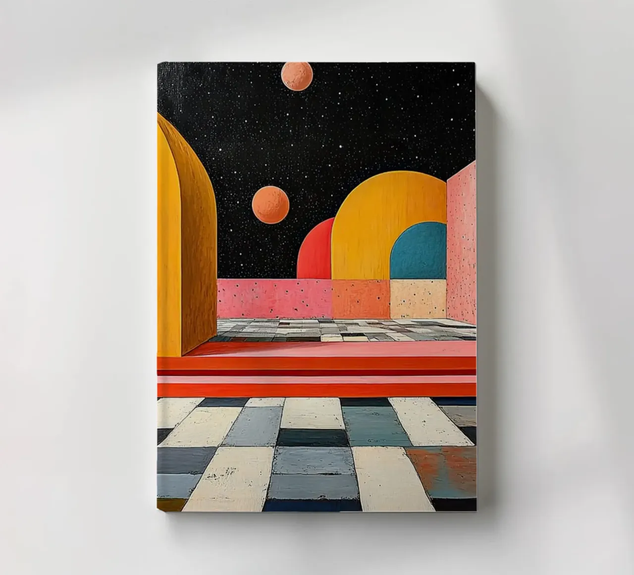 Surrealism Architecture Design Geometry notebook by Nikis Art Studio