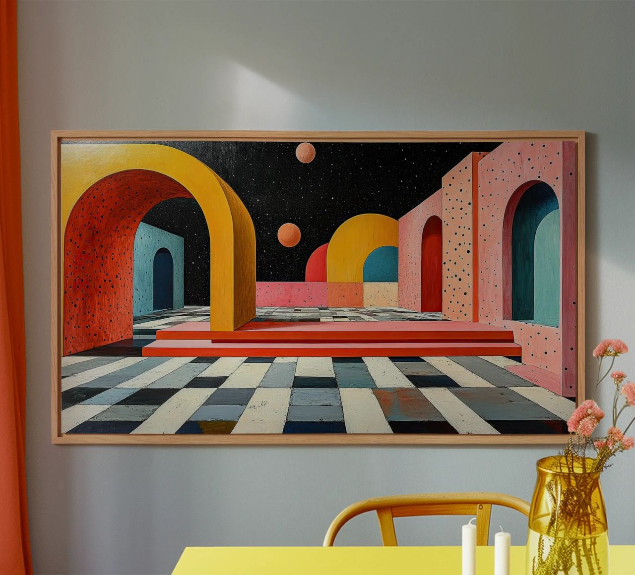 Surrealismo Architettura Design Geometria pannello forex da Nikis Art Studio