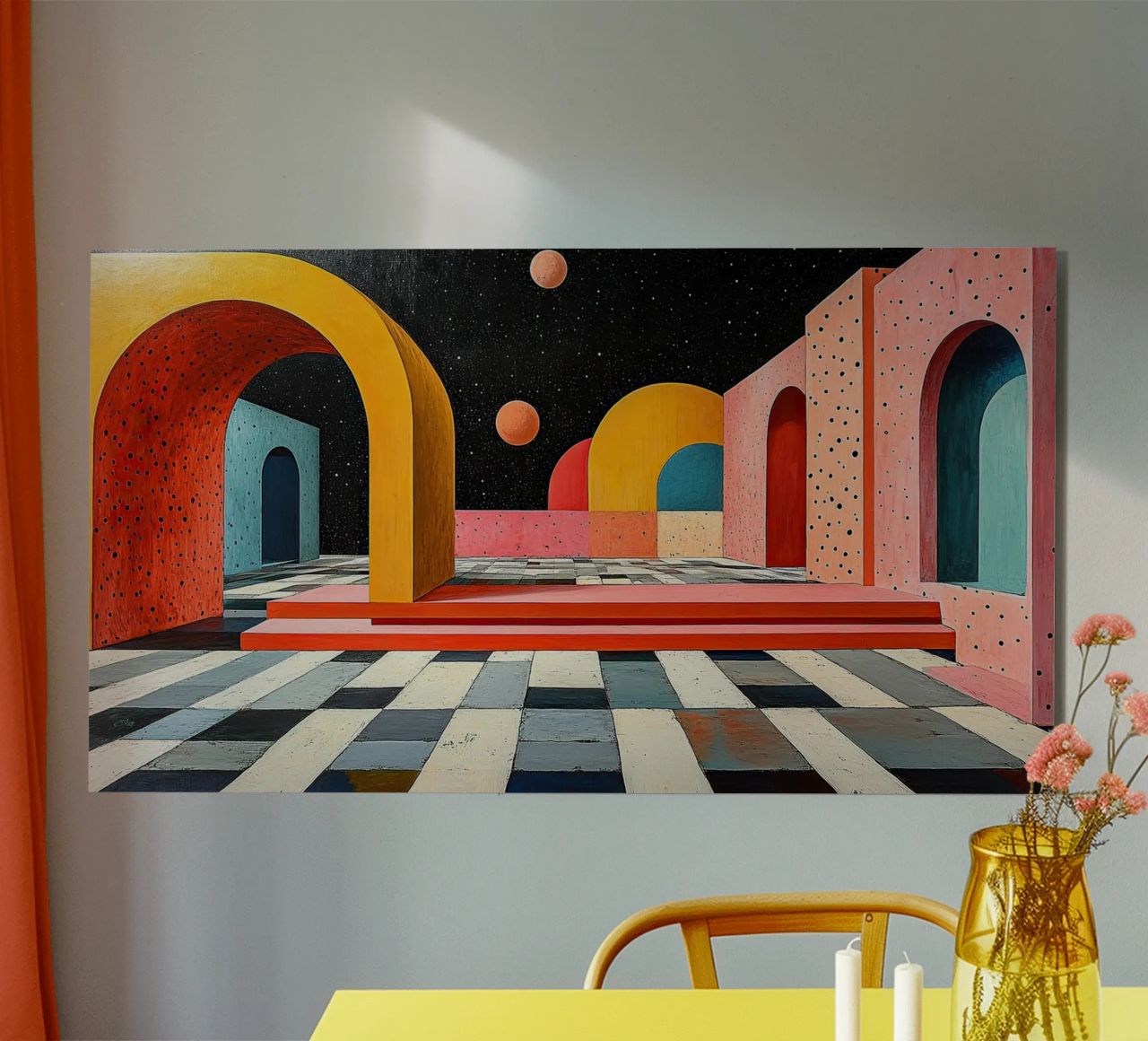 Surrealismo Architettura Design Geometria pannello forex da Nikis Art Studio