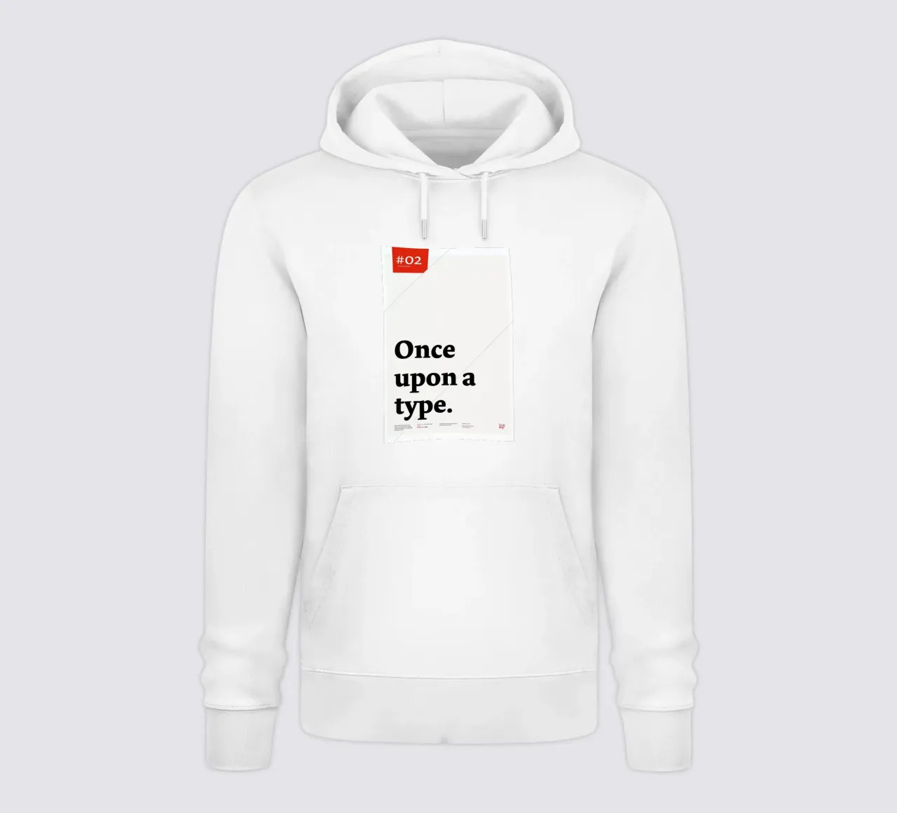 Once upon a type felpa con cappuccio da Stefano Joker Lionetti