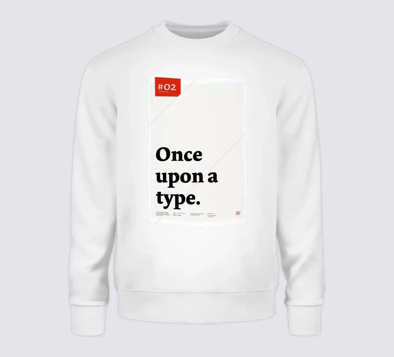 Once upon a type felpa da Stefano Joker Lionetti